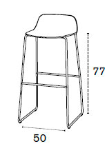 Dibujo t&eacute;cnico 1 - Taburete Bisell | Treku