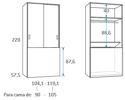 ▷ Comprar Dormitorio Juvenil evolution 017