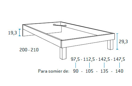 Dormitorio Juvenil F311 con enchufe