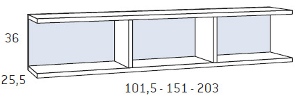 Dibujo técnico 1 - Dormitorio Juvenil F-024 | Glicerio Chaves