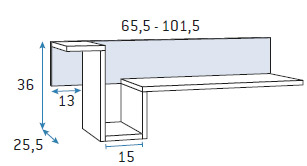 Dibujo t&eacute;cnico 2 - Dormitorio Juvenil F-103 | Glicerio Chaves
