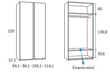Dibujo t&eacute;cnico 1 - Dormitorio Juvenil con Litera F-203 | Glicerio Chaves