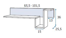 Dibujo t&eacute;cnico 3 - Dormitorio Juvenil F-103 | Glicerio Chaves