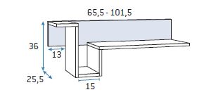Dibujo t&eacute;cnico 5 - Dormitorio Juvenil F-152 | Glicerio Chaves