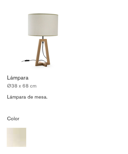 lampara de sobre mesa base madera moderna