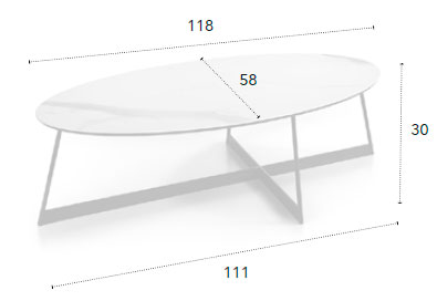 Mesa centro Mezzo Keramic B