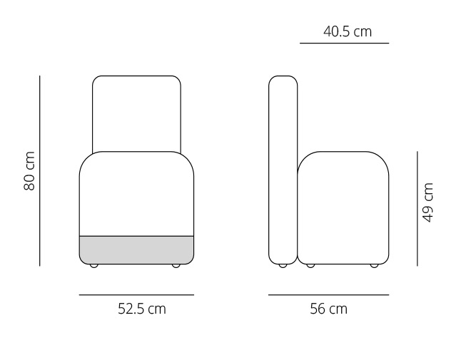 Dibujo t&eacute;cnico 1 - Silla Season | Viccarbe