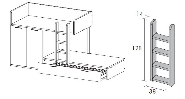 escalera madera